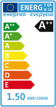 Energy Lable : EU Energieetikette A++ LED-Lampe onlux MicroLux 409 G4 Stiftsockellampe